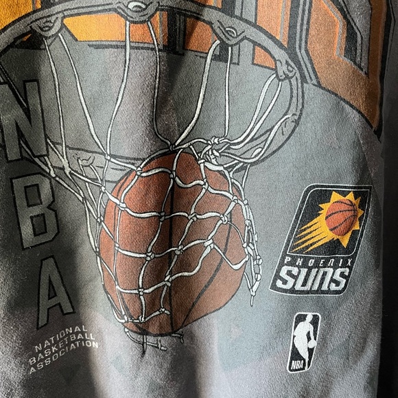 Abercrombie & Fitch Gray NBA Phoenix Suns Crewneck Sweater Oversized - Small - Picture 3 of 12